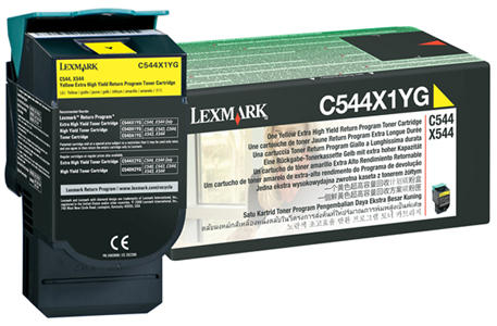 162-25-LXTC54YX LEXMARK Toner High Yellow C544X1Y - Image 1