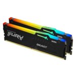 KINGSTON Memory  KF560C36BBE2AK2-32 FURY Beast Black RGB DDR5, 6000MT/s, 32GB KIT OF 2 EXPO