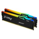 KINGSTON Memory KF552C40BBAK2-32 FURY Beast RGB DDR5, 5200MT/s, 32GB KIT OF 2