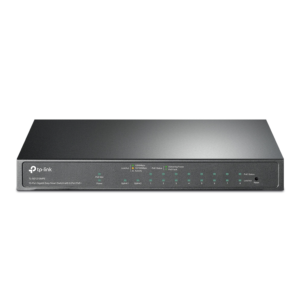 256-50-TPSG1210MPE TP-LINK TL-SG1210MPE SWITCH 10-PORT POE+ - Image 1