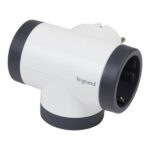 Legrand SurgeArrest 3 Outlets  Black/Grey Rotating