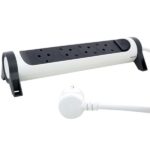 Legrand SurgeArrest 4 Outlets 1.5m Cable  White/Grey Rotating