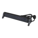 Legrand SurgeArrest 5 Outlets 1.5m Cable  Black/Grey Rotating