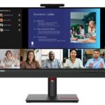 LENOVO Monitor ThinkVision T24v-30 23.8'' FHD IPS, Slim Bezel, HDMI, Display Port, VGA, Height adjustable, Webcam, Speakers, 3YearsW