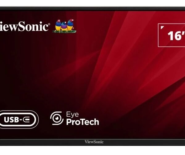 VIEWSONIC Monitor VA1650 15.6'' IPS, PORTABLE, HDMI, USB-C, Speakers