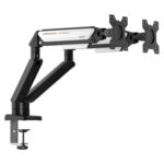 ANDA SEAT Monitor ARM / Stand A6D-2S  Black White Dual, Weight Capacity (per Screen): 2-9kg