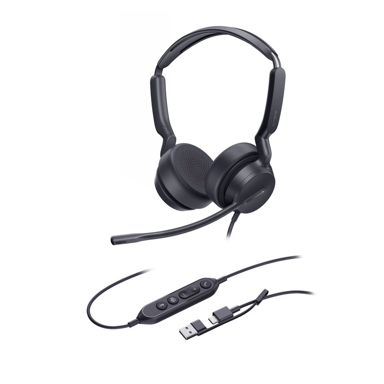 216-26-YUH42DTCA YEALINK HEADSET UH42 DUAL TEAMS USB-C/A WIRED - Image 1