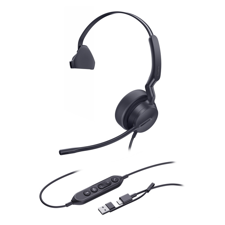 216-26-YUH42MCA YEALINK HEADSET UH42 MONO USB-C/A WIRED - Image 1