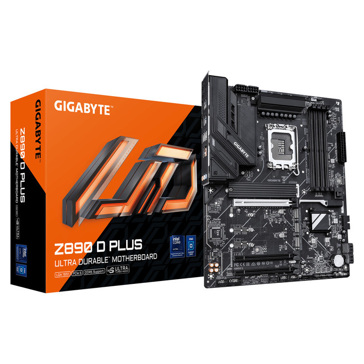 223-05-GBMZ89DP GIGABYTE MOTHERBOARD Z890 D PLUS, 1851, DDR5, ATX - Image 1