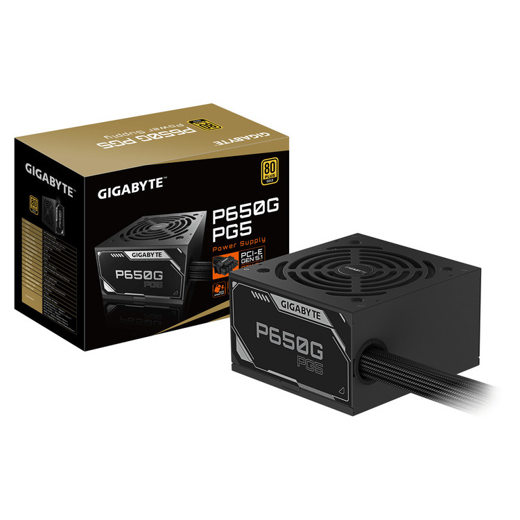 223-81-GBPS650G5 GIGABYTE Power Supply 650W APFC 80+ GOLD PCIE 5.0 - Image 1
