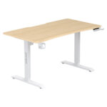 ANDA SEAT DESK XTREME 1.4m, Adjustable Height, Wood top/ White Leg